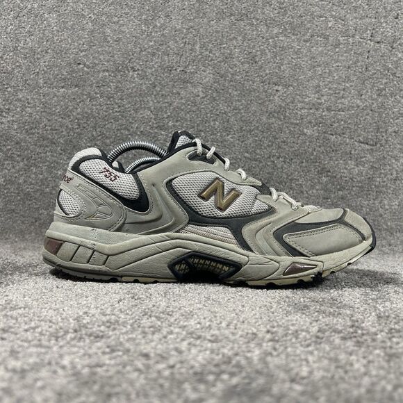 New Balance 755 Athletic Walking Shoes Gray Leather MW755GR Men's Size 11.5 - Picture 1 of 12